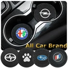 1 шт. коврик для автомобильного Кубка для Fords Focus 2 3 MK2 MK3 Fiesta MK7 Mondeo MK4 Ranger, Fusion KA Peugeot 206 308 307 208 3008 207 407 2008