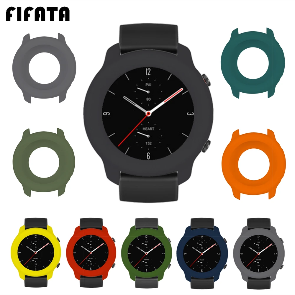 

FIFATA Soft Silicone Protective Case For Xiaomi Amazfit GTR 2 / GTR 47mm Smart Watch Protector Cover Shell For Huami Gtr2 Gtr 47