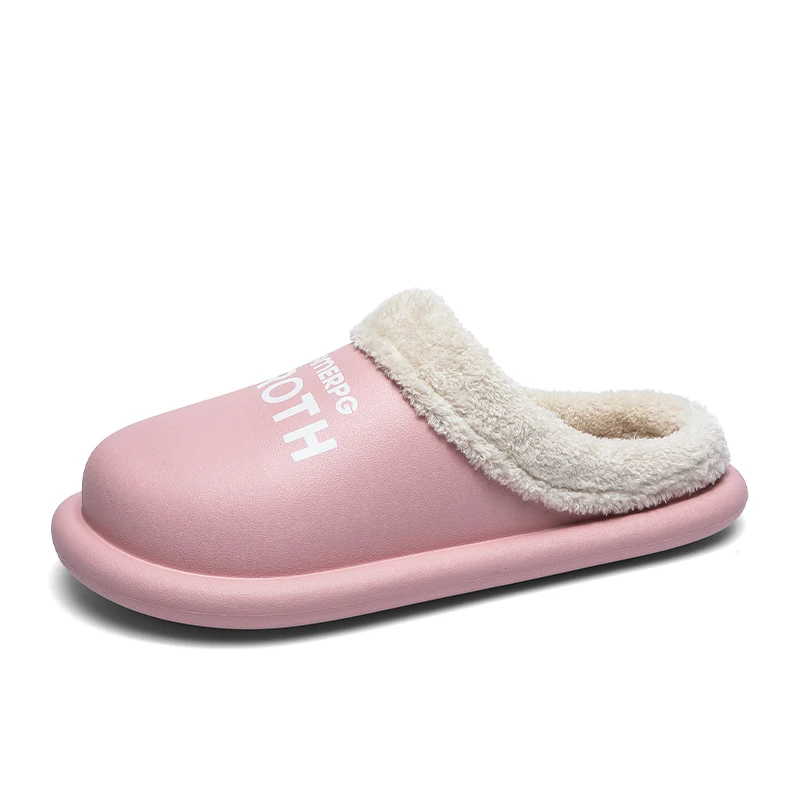 

Winter/autumn Slippers Lovers Cozy Outdoor Warm Plush Indoor Kitchen Shoes Zapatillas De Interior Pareja De Invierno Comfortable