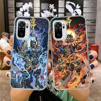 chinese style phone case transparent for xiaomi mi 10t 11 redmi note 7 8 9 9s 10 9a 9t pro