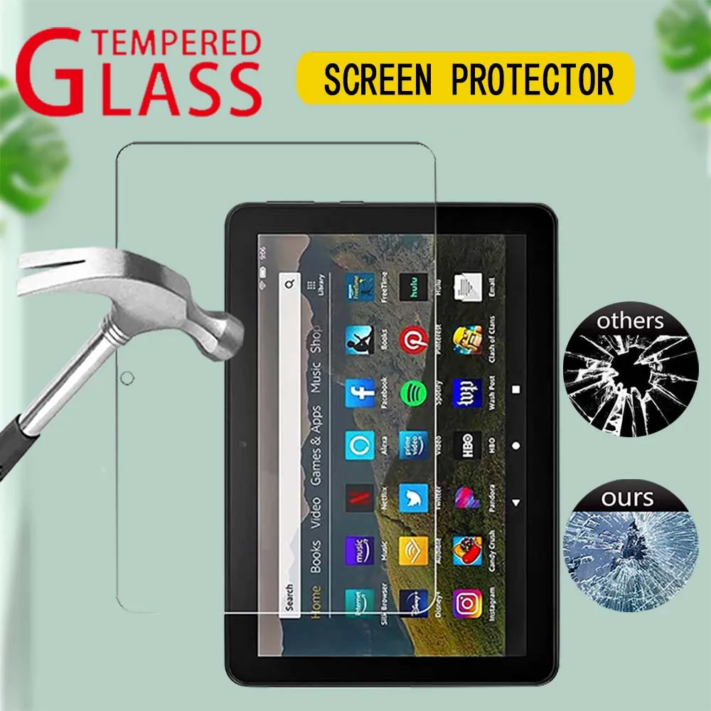 

Tempered Glass Screen Protector For Fire HD 8 Plus 10th Gen 2020 Tablet Protective Film Guard