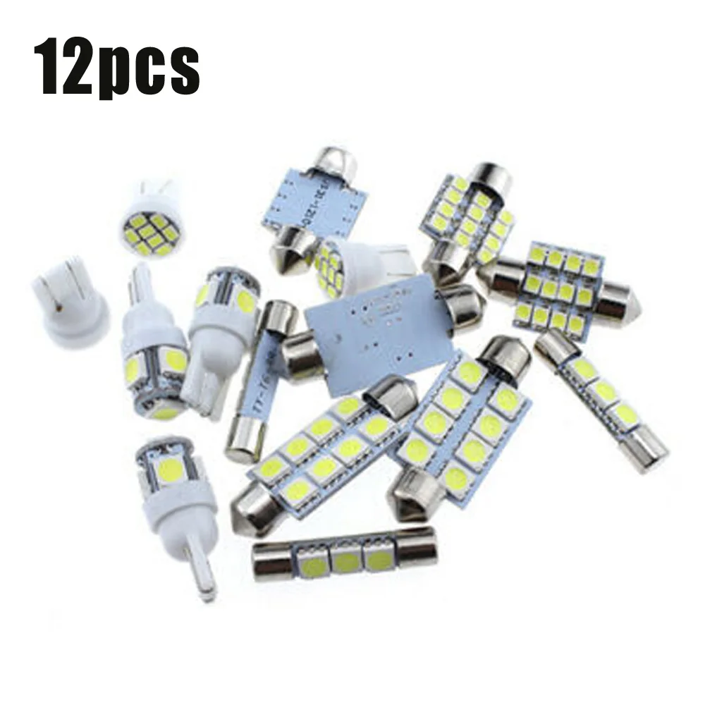 130LM Автомобильный светодиодный светильник для потолка 12 шт. набор интерьерных