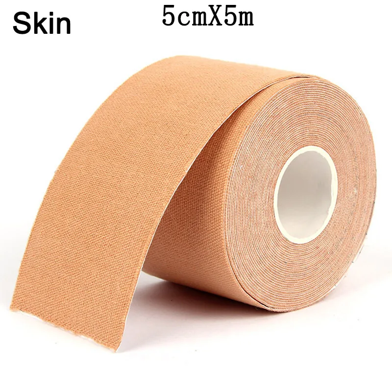 Skin Медицинский клей, кинезиологическая лента, рулон спандкс, эластопласт, спортивный, ОБВЯЗОЧНЫЙ, фитнес-протектор, водонепроницаемый, спортивный, безопасный, для мышц - Цвет: Skin