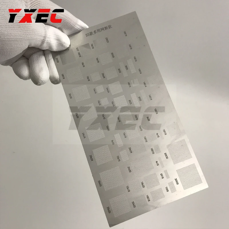 Универсальный трафарет BGA 55 видов универсальных трафаретов для пайки телефона