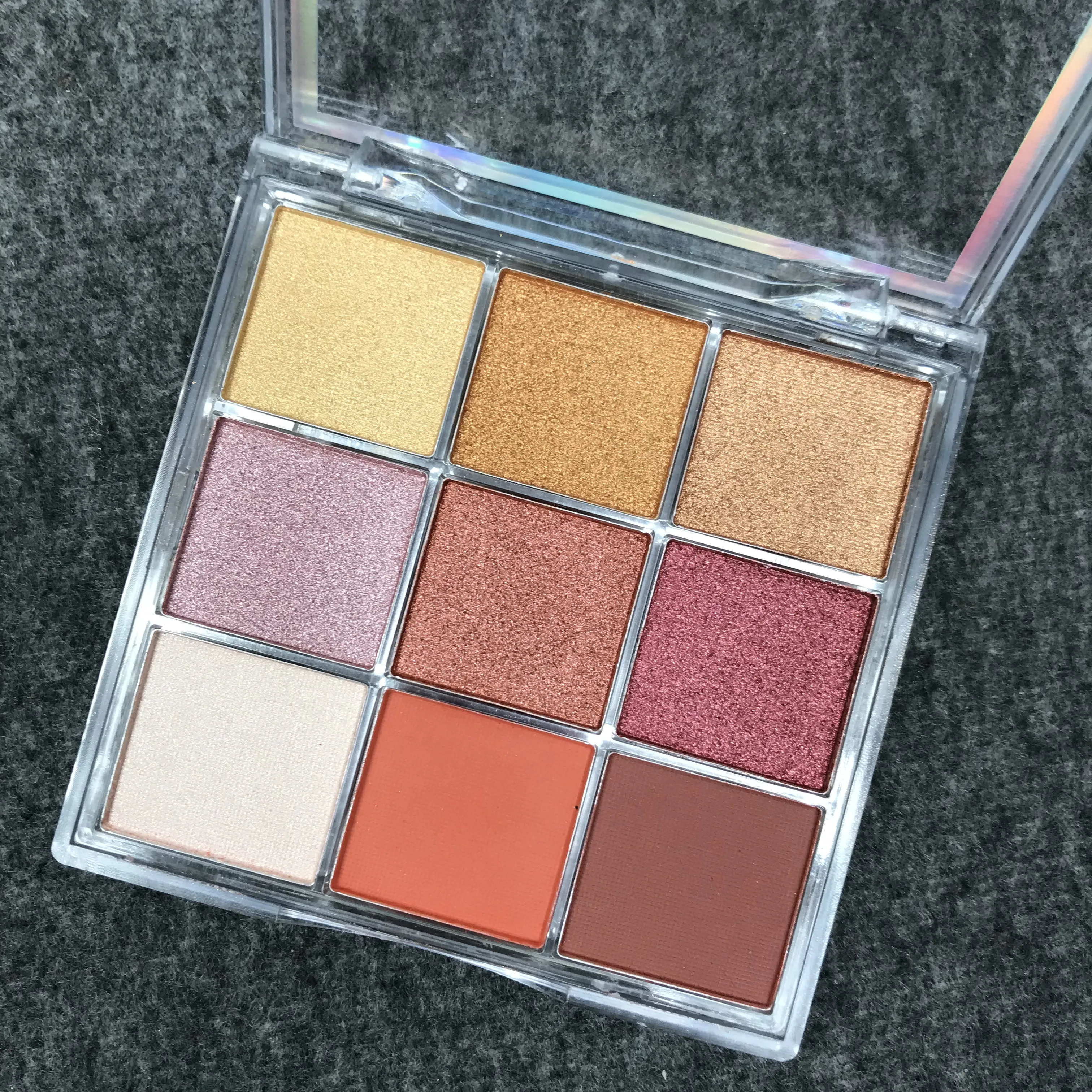 9 цветов блеск закат тени для век Палитра матовый мерцающий металлический