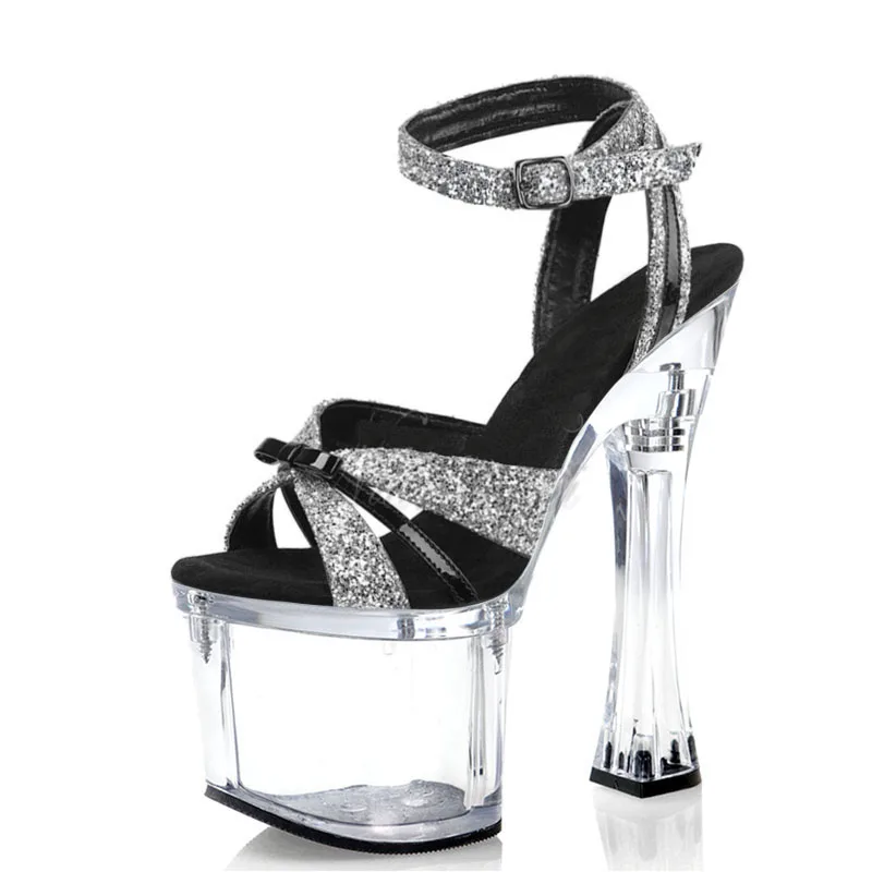 

Сандалии женские на платформе 18 см, пикантные босоножки на высоком каблуке для танцев на шесте, экзотические туфли, лето
