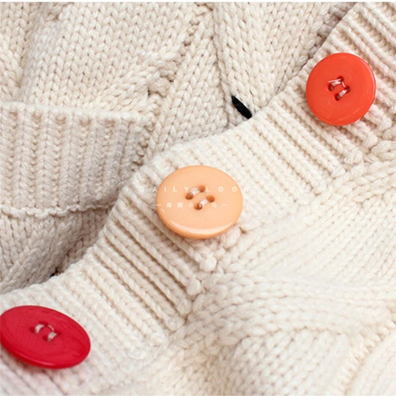

Cardigan en tricot chaud pour femme, chandail ample, avec poches brodees, a la mode, collection automne hiver 2021