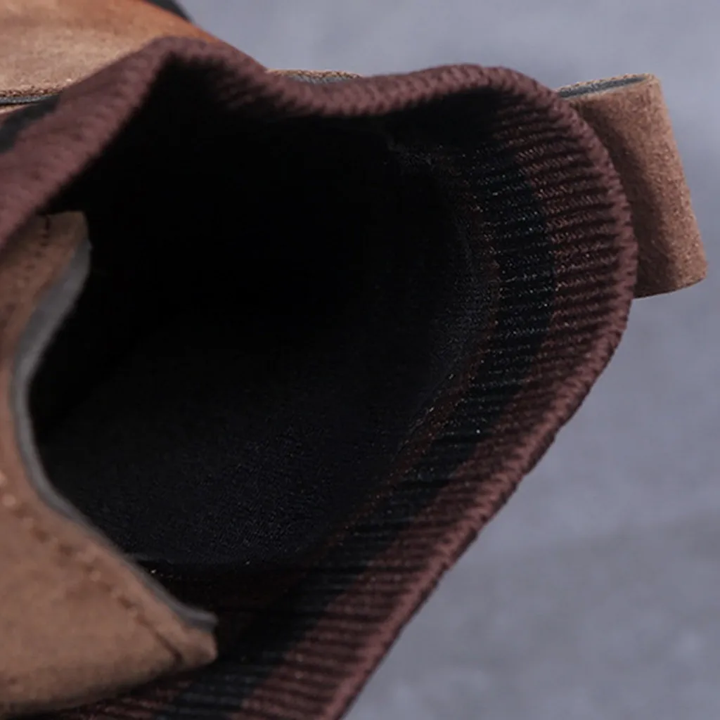 Женские ботильоны на плоской платформе Весенние ботинки Черные туфли толстой