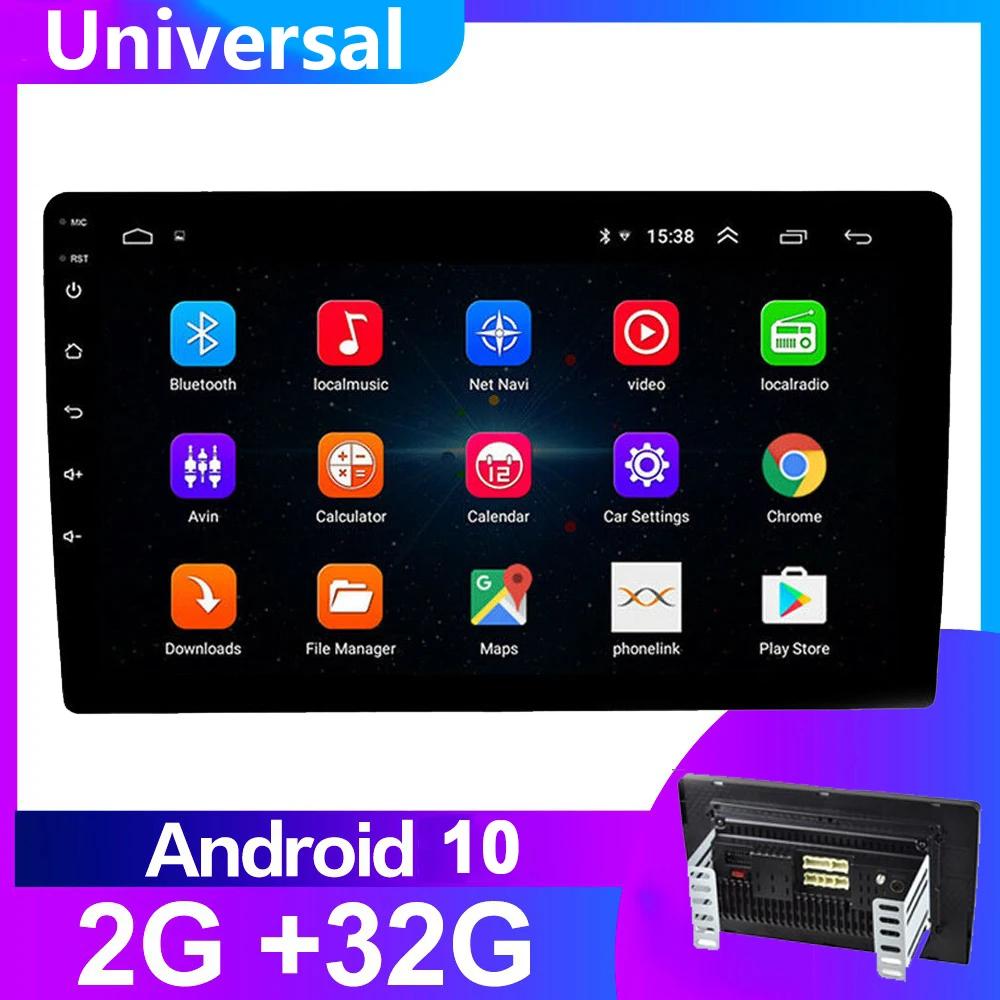 Автомагнитола 2 Din Android 10 9/10 1 дюймов GPS Wi-Fi без DVD | Автомобили и мотоциклы