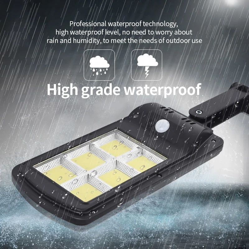 Remote Control Wall Street Light+PIR Motion Sensor Waterproof Solar Lamp COB High Lumens Outdoor Garden Path LED Lamps Luminaria | Лампы и