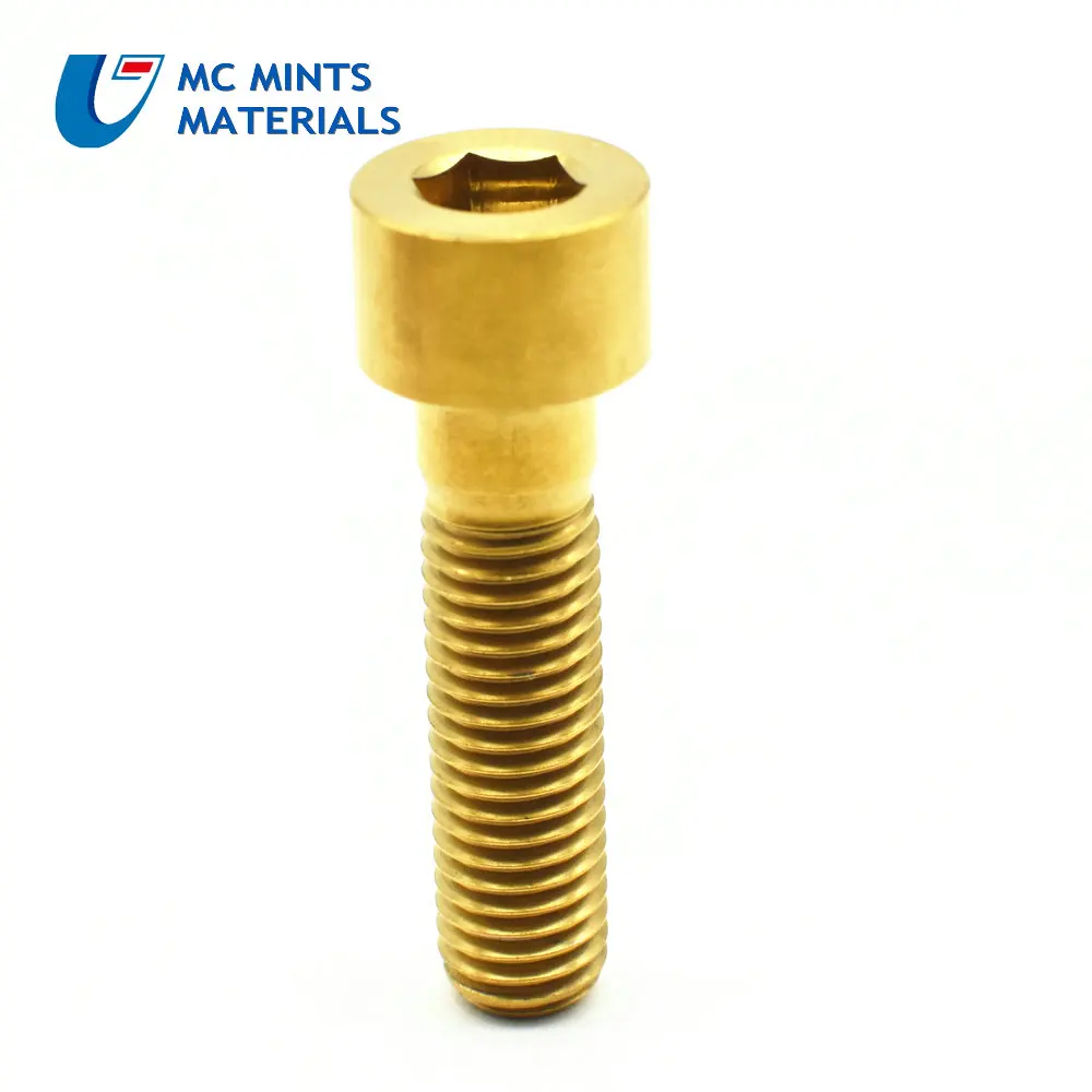 Титановые болты для Ti M8 X15 20 25 30 35 40 45 50 55 60 65 70 80 мм шестигранный ключ торцевой головкой винт для велосипеда мотоцикла автомобиля запчасти