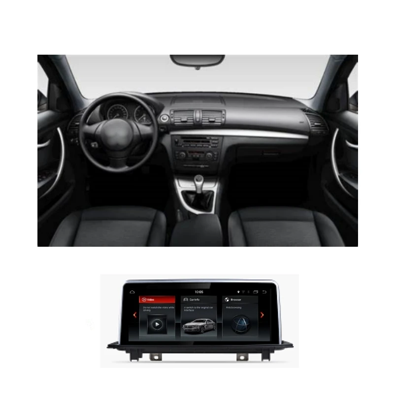 Liandlee Автомобильный мультимедийный GPS аудио Радио стерео для BMW 1 серии E81 E82 E87 E88 2004