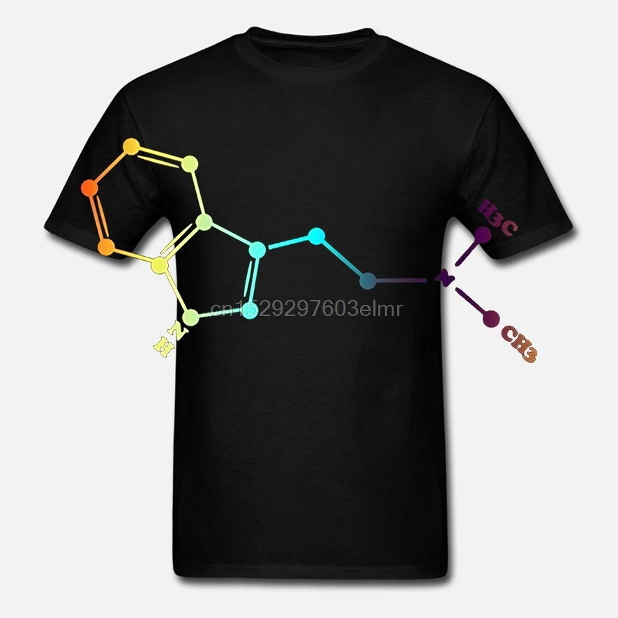 Психоделическая футболка DMT Spirit молекулы|Мужские футболки| |