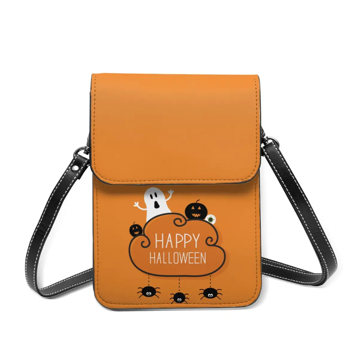 Happy Halloween Spooky Bugs Shoulder Bag Holiday Gift Aesthetic Mobile Phone Bag Leather Office Woman Bags