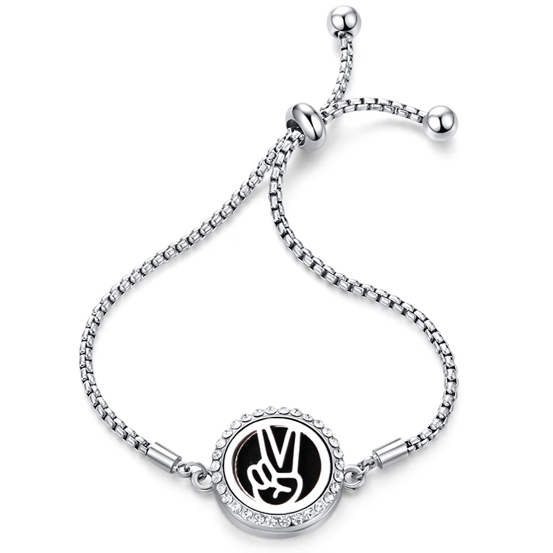 Ножницы руки духи браслет из нержавеющей стали тонкая Ароматерапия Эфирные