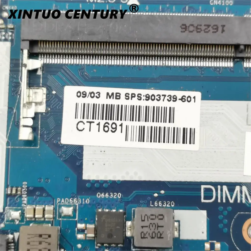 

For HP EliteBook 840 850 G3 Laptop motherboard 903739-001 903739-601 DDR4 6050A2728501-MB-A01 SR2EU I3-6100U CPU