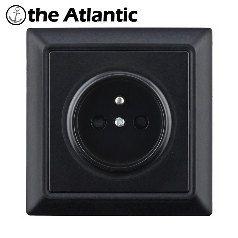 Atlectric DE EU FR штепсельная розетка двойной usb порт для зарядки 16A матовая панель 86 Тип