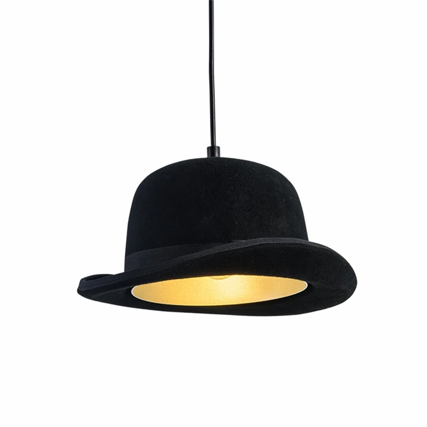 Modern Creative Led Pendant Lights Christmas Decorations for Home Light Fixtures Hat Lampshade Stair Cafe Hanging Lamp Luminaria | Лампы и