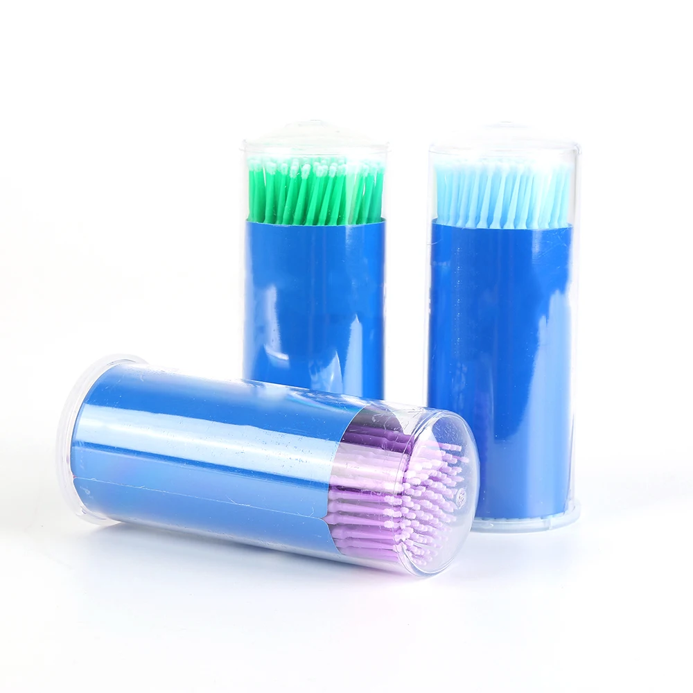 100 шт./упак. одноразовый тампон обычный стоматологический аппликатор микро щетка