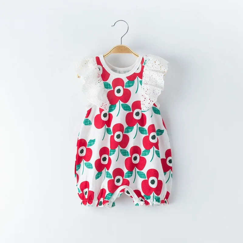 Одежда для маленьких девочек 3 месяца Летний комбинезон новорожденных из хлопка