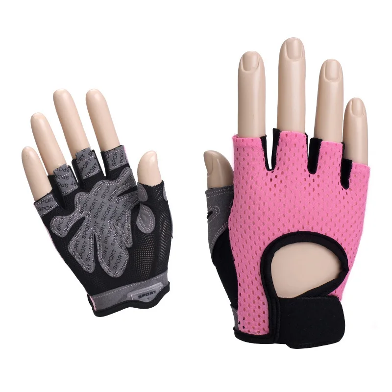 

Breathable Men Women Fitness Gloves Gym Weightlifting Gloves Bodybuilding Training Gloves Non-slip Cycling Half Finger Gloves