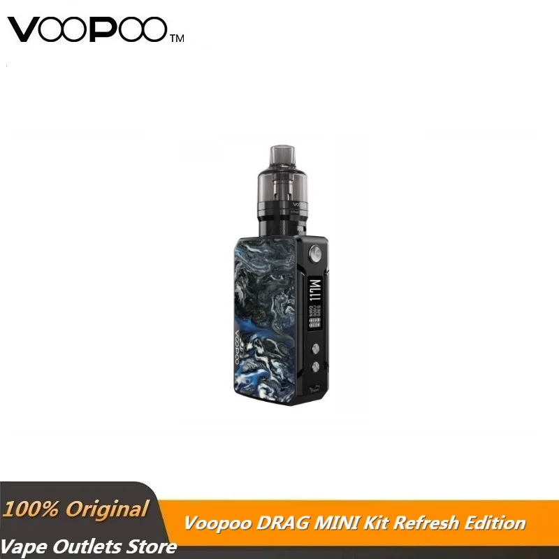 Электронная сигарета VOOPOO DRAG Mini Platinum REFRESH EDITION 117 Вт встроенный аккумулятор 4400 мАч 4