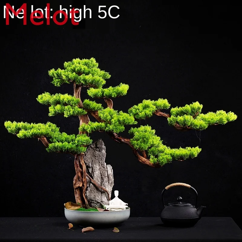 

Root Carving Crafts Artificial Greeting Pine Tree Bouldering New Chinese Book Desktop Living Room Desktop Bonsai Decoration