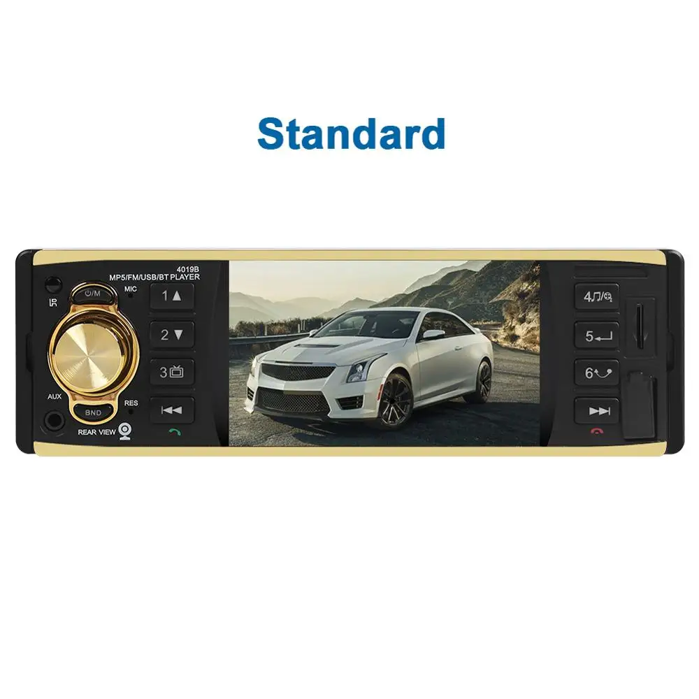 01 4019B 4,1 дюймов 1 Din автомагнитола аудио стерео AUX FM радио станция Bluetooth Авторадио Поддержка камеры заднего вида дистанционное управление - Цвет: 01