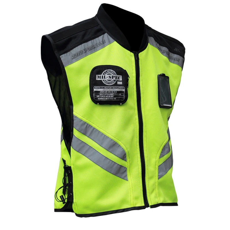 Мотоциклетный светоотражающий жилет куртка мотоциклетный защитный