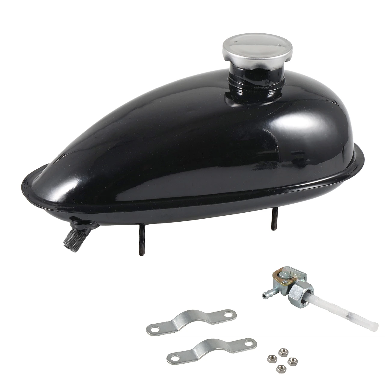 Pouvoir 49cc 50cc 60cc 66cc 80cc двигатель моторизованный велосипед на газовом топливе топливный кран Кепки 2L