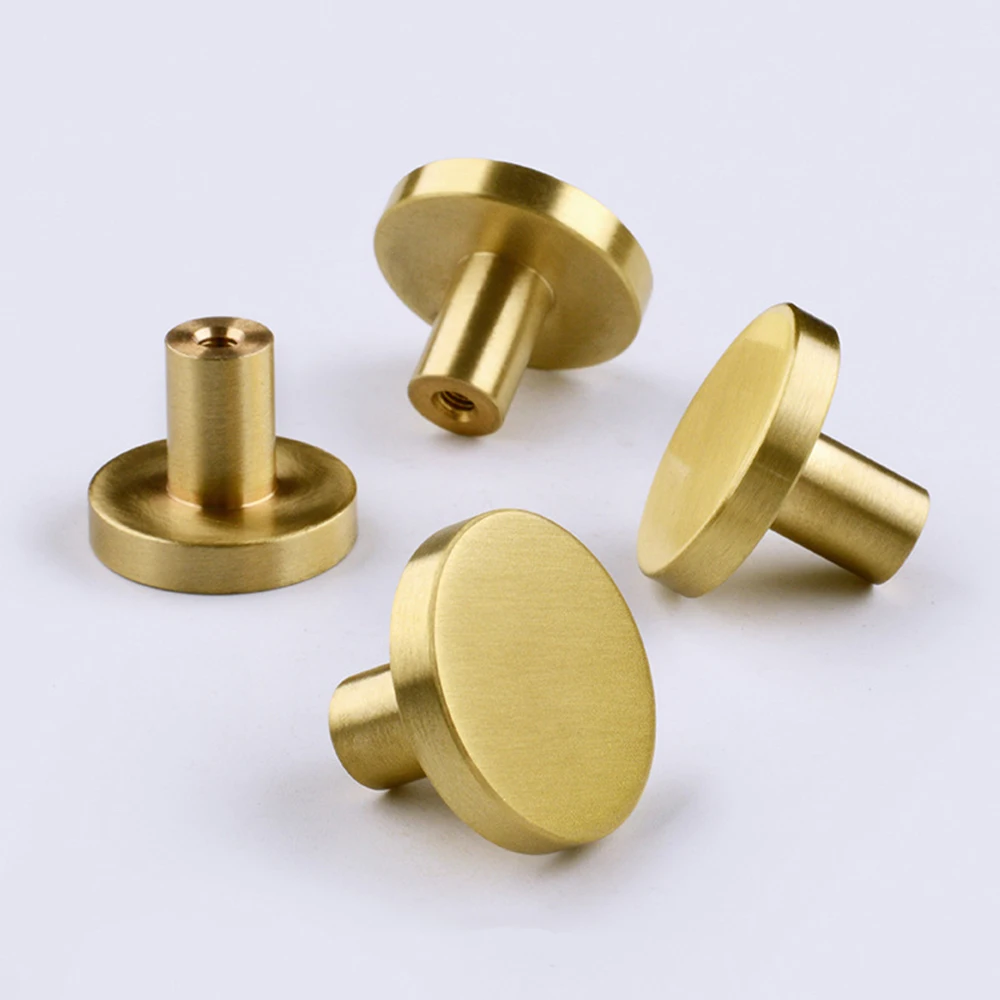 2 шт. ручка из чистой меди твердый современный простой гардероб дверная шкафчик с