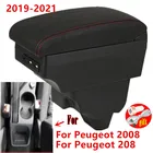 Для Peugeot 2008 подлокотник для Peugeot 208 автомобильный подлокотник коробка 2019 2020 2021 модифицированные детали интерьера коробка для хранения аксессуары