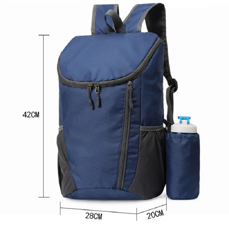 Folding Climbing Shoulder Backpack Ultra Light Portable Outdoor Sport Camping Hiking Waterproof Mountaineering Skin Bags For Men