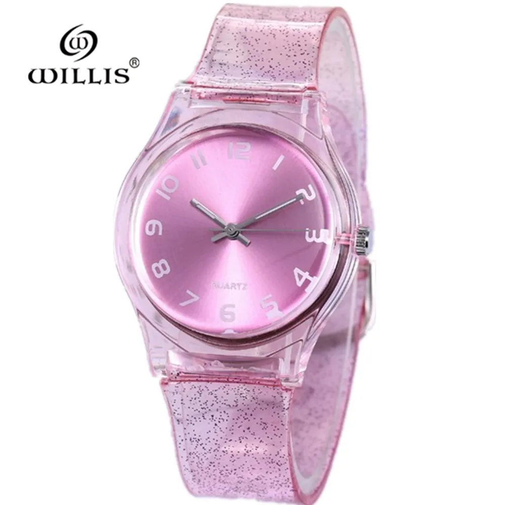 Женские кварцевые часы с силиконовым ремешком и круглым циферблатом | Наручные