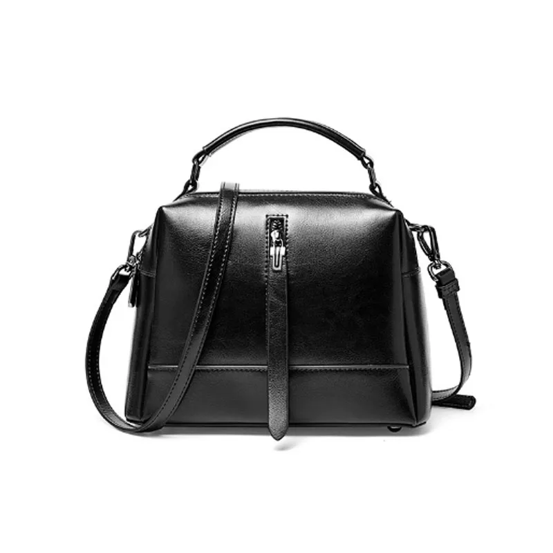 

Classic oxhide leather bag for ladies the new women's cross-body bag hot style vintage waxed leather handbag for ladies