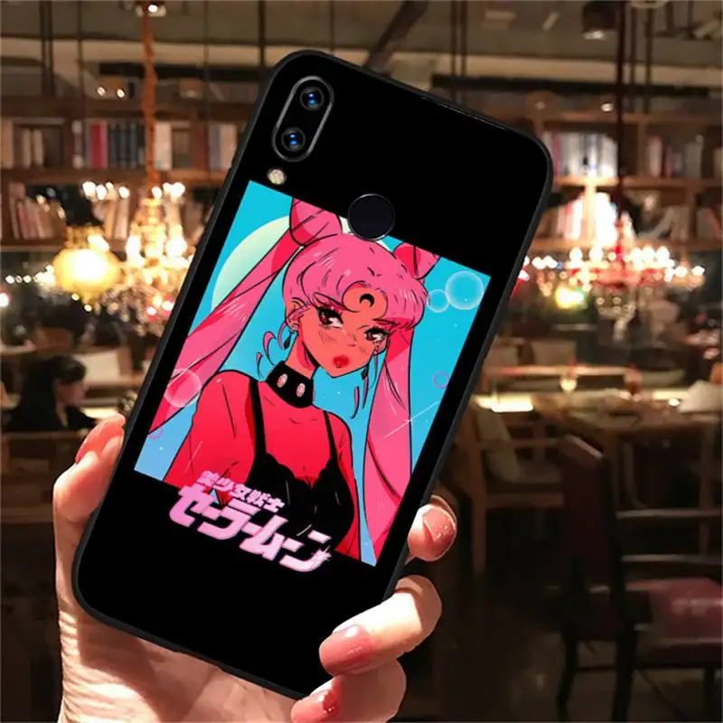 

cartoon aesthetics girls anime Phone Case For Xiaomi Redmi note Mi Huawei honor P smart 8 9 10 S T 20 30 40 lite Pro x