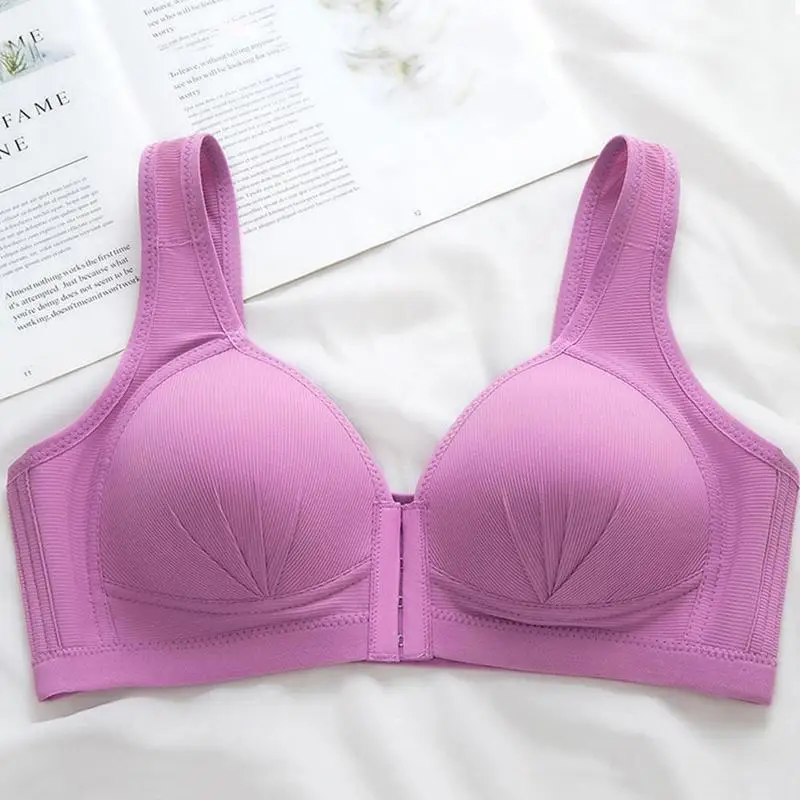 Пикантные размера плюс пуш ап бюстгальтер с застежкой спереди Цвет нижнего белья