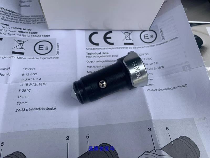 Car original 3A USB charger For BMW universal f10 f15 f16 f25 f26 f30 e90 f01 g30 g50 quick dual cigarette lighter adapter | Автомобили и
