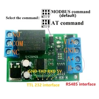 mini dc 12v rs485 delay relay module modbus rtu uart switch board for cctv camera ptz led security plc