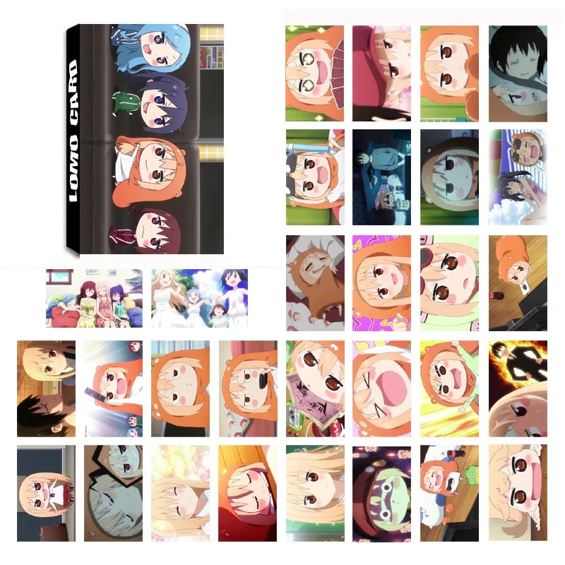 30 листов/комплект аниме Himouto Umaru chan LOMO Card мини Открытка открытка Kawaii Канцтовары