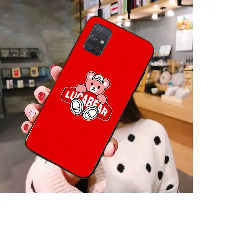 

Luck Bear Phone Case For Samsung Galaxy A50 A30S A50S A71 70 A10 Case Samsung A51 Soft Silicone Case Fundas