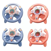 child electric musical simulation steering wheel cute base and light wheel rabbit toys with steering instrument music child d3t2
