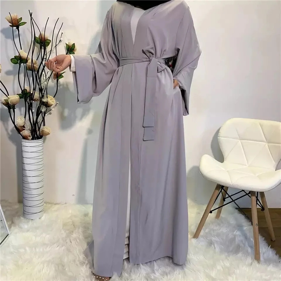 Kaftan Dubai Abaya Turkey Kimono Cardigan Islam Muslim Hijab Dress Jilbab Abayas For Women Robe Ete Caftan Islamic ClothingS556