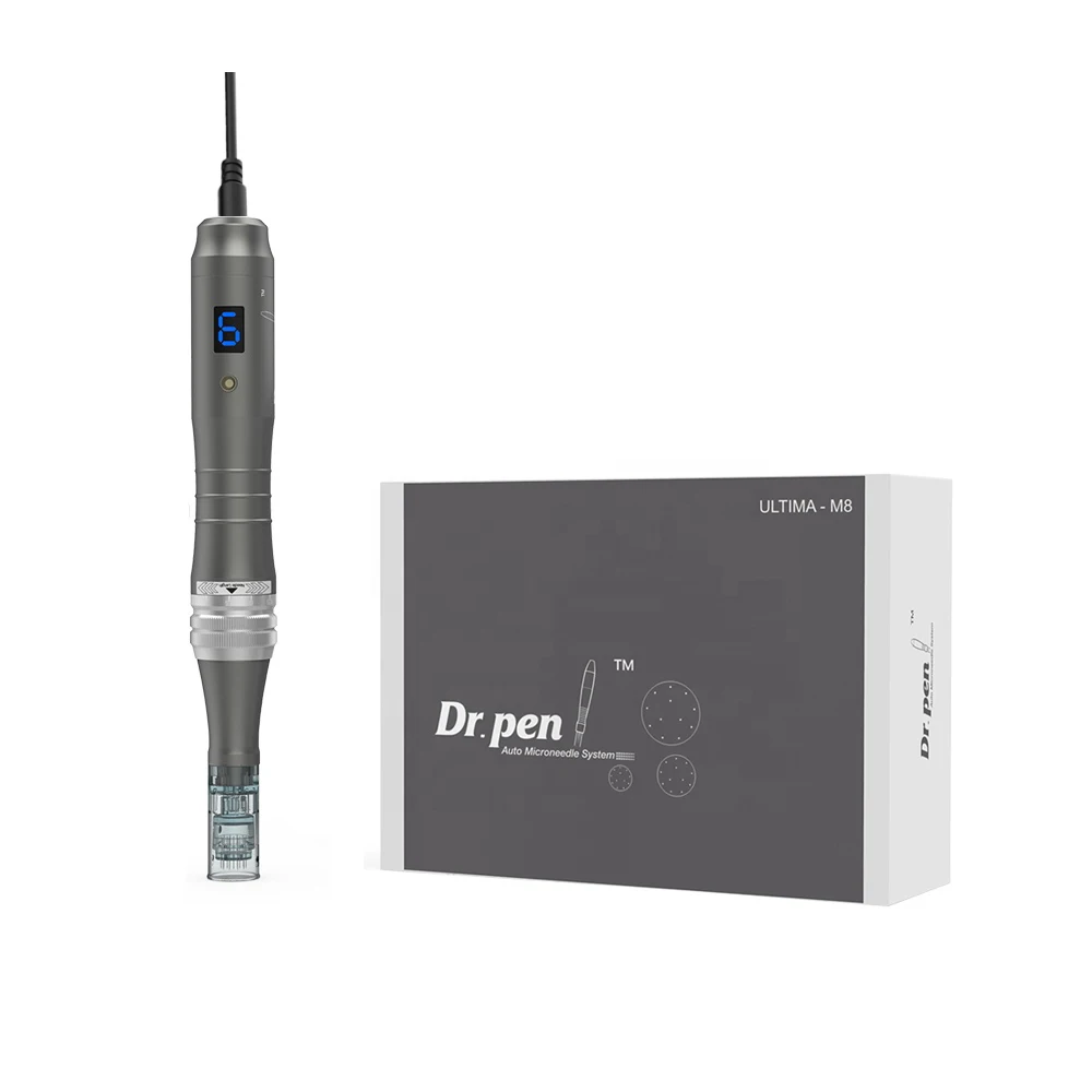 Wired Using Dr Pen M8 Professional Dermapen Electric Stamp Design Microneedling Pen MTS Machine For Face Skincare