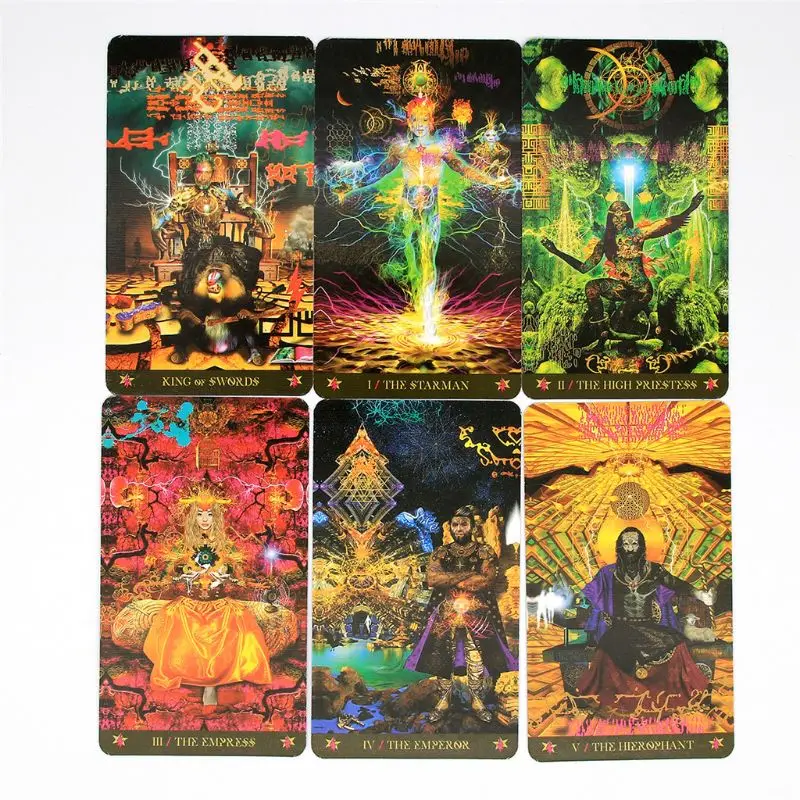 

78 Cards Deck Starman Tarot Full English Oracle Deck Fun Family Party Board Game for Beginners Drop Shipping