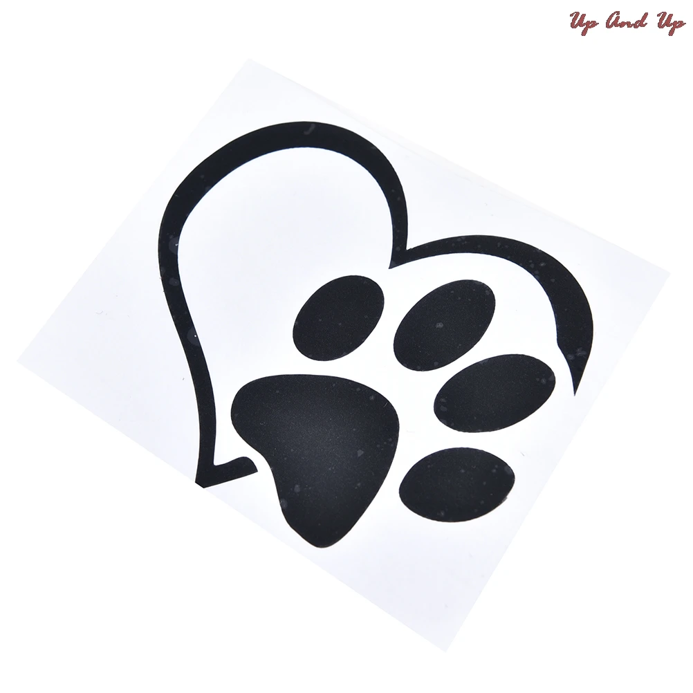 Наклейка на автомобиль грузовик бампер с окошком встроенное сердце кошка собака