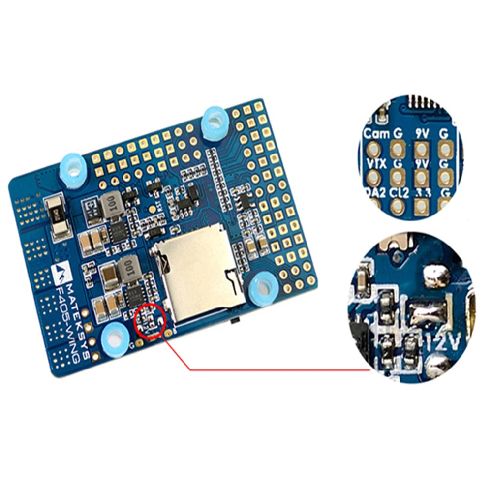 Matek Systems F405-WING TM32F405 Встроенный OSD игровые Джойстики для дистанционно управляемого