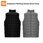 Жилет Xiaomi Cottonsmith с графеновым нагревом и гусиным пухом для мужчин и женщин, умный терможилет с контролем температуры и белым гусиным пухом, куртка