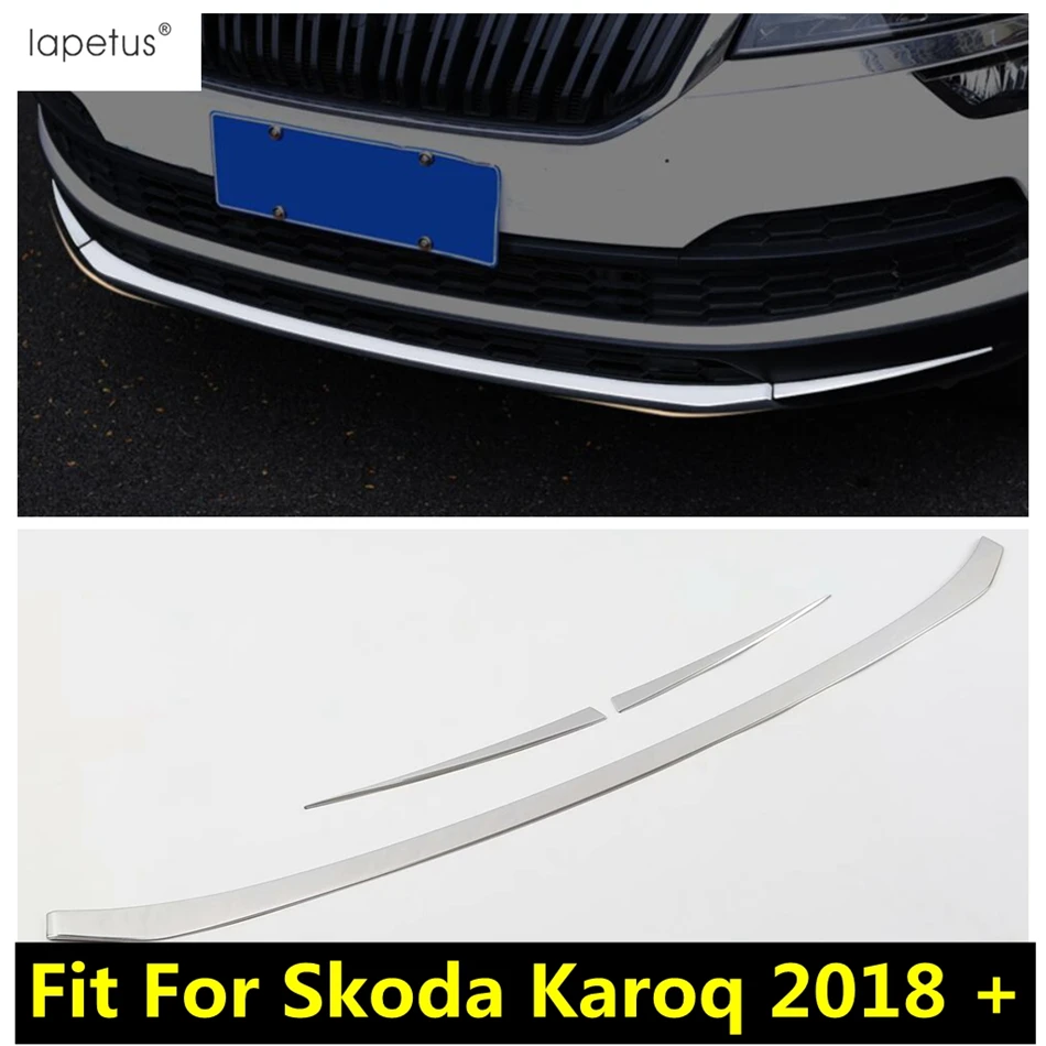 

Lapetus Bottom Front Bumper Skid Molding Cover Trim Garnish Stainless Steel Exterior Refit Kit Fit For Skoda Karoq 2018 - 2020