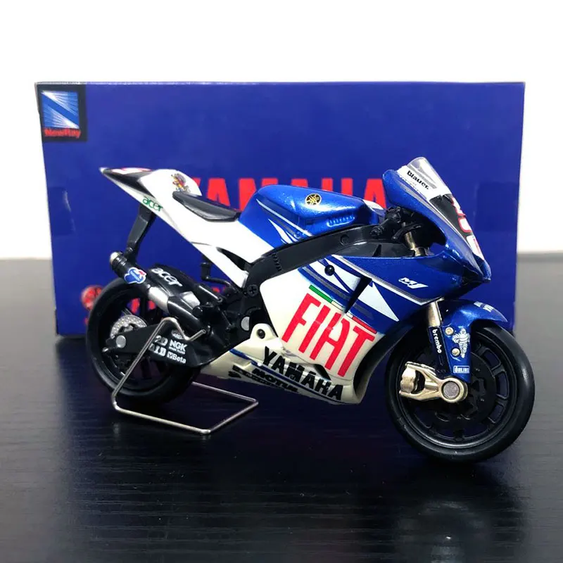 Newray 1/18 масштаб гоночный мотоцикл YAMAHA M1#5 литой металлический мотоцикл модель ручной работы игрушка для подарка, коллекции, детей